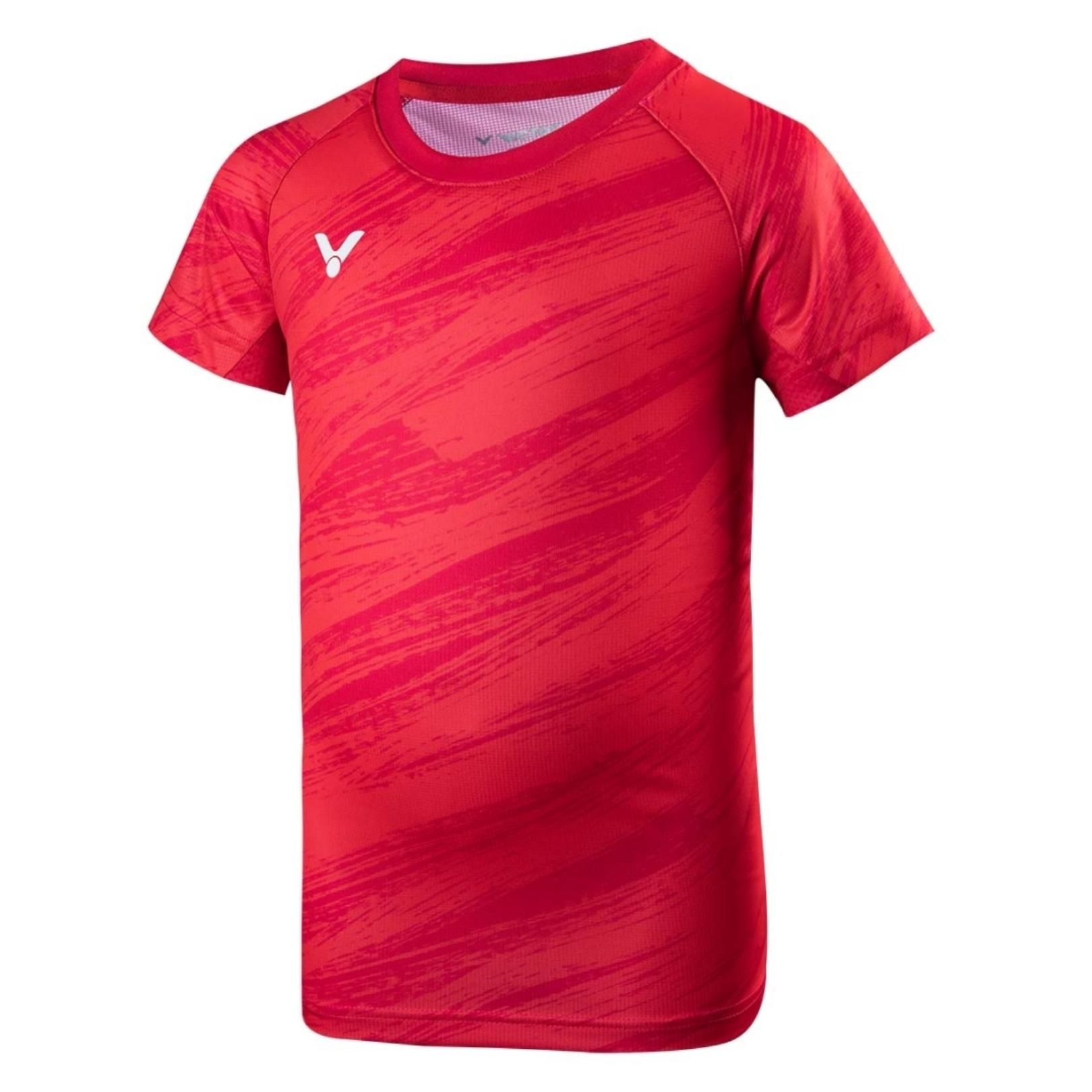 Victor Denmark Team Kids T Shirt Red